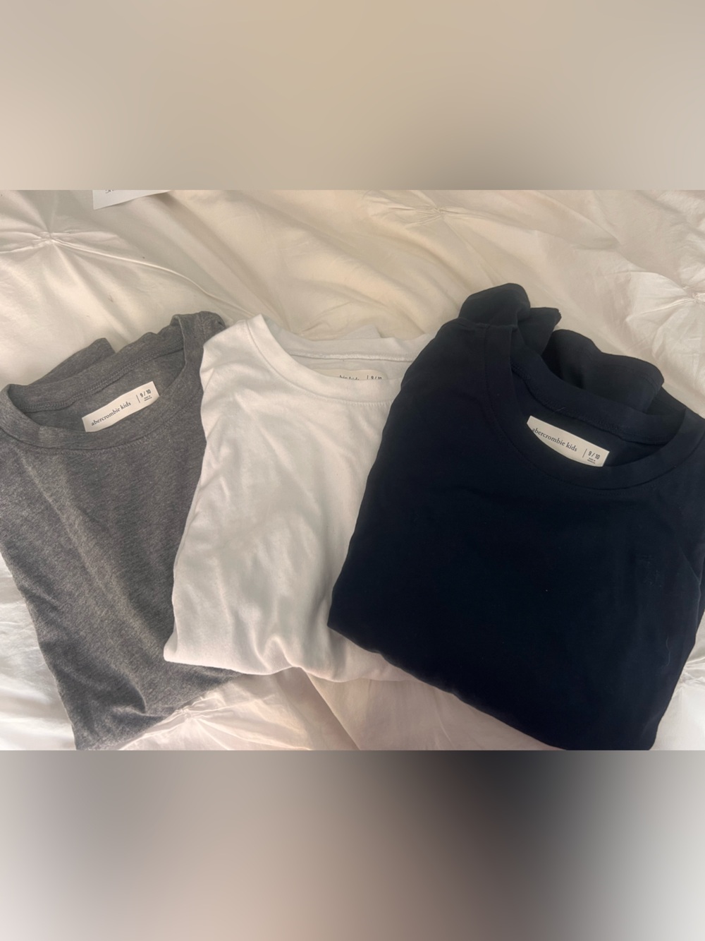 Set of 3 Abercrombie Kids Long Sleeve Shirts 9/10